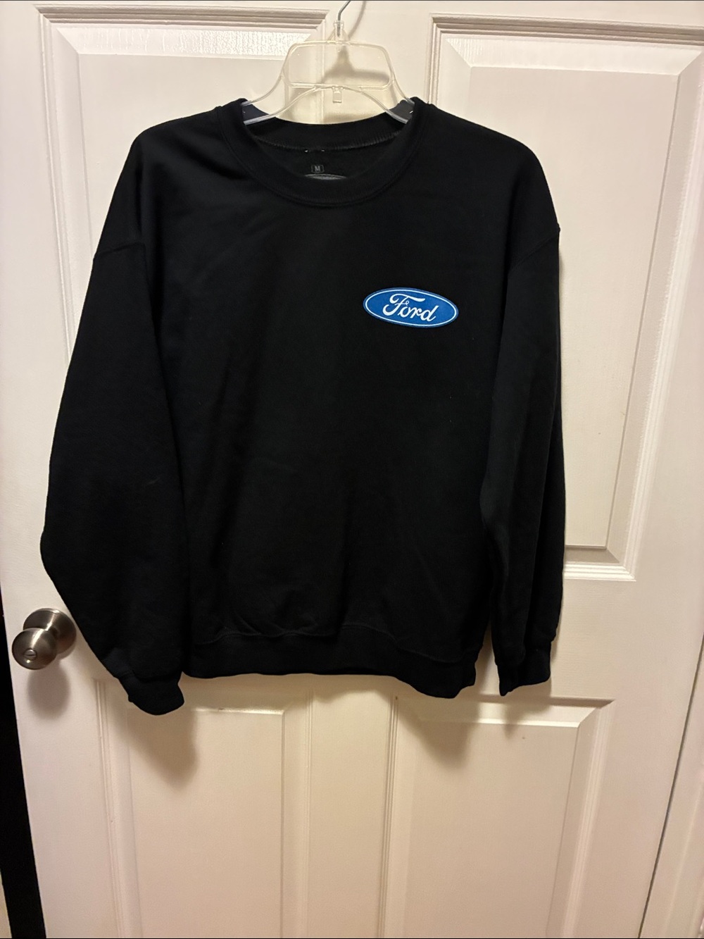 Ford Mustang “Hot Stuff” Men's Black Crewneck Sweatshirt Y2k